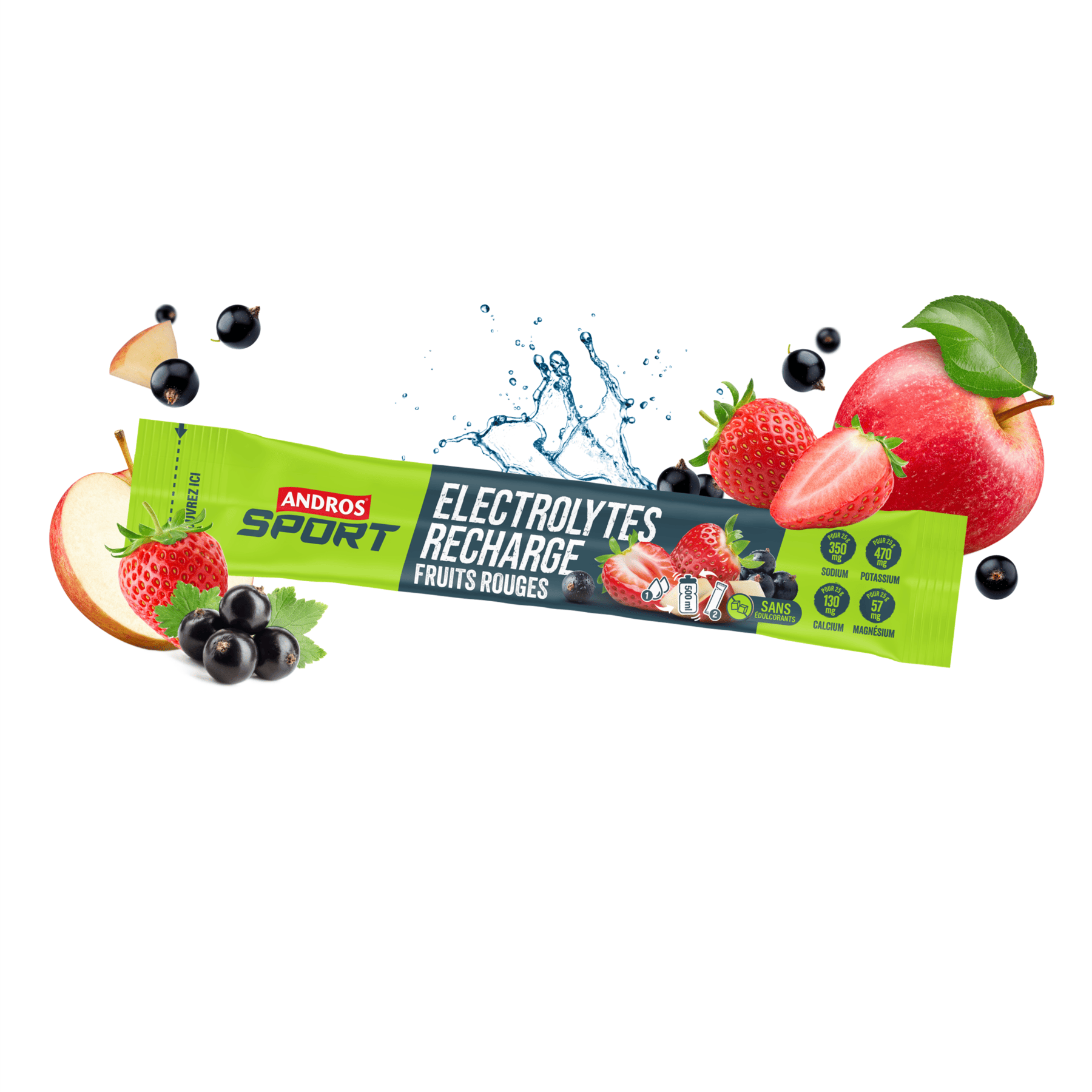 Stick Electrolytes Recharge Fruits Rouges 25g