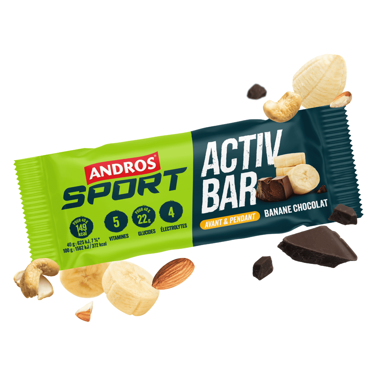 Barre Activ Bar Banane Chocolat 40g