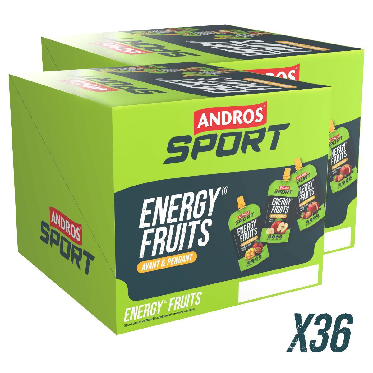 Gourde Energy Fruits Pomme Mangue Fruit de la Passion 114g