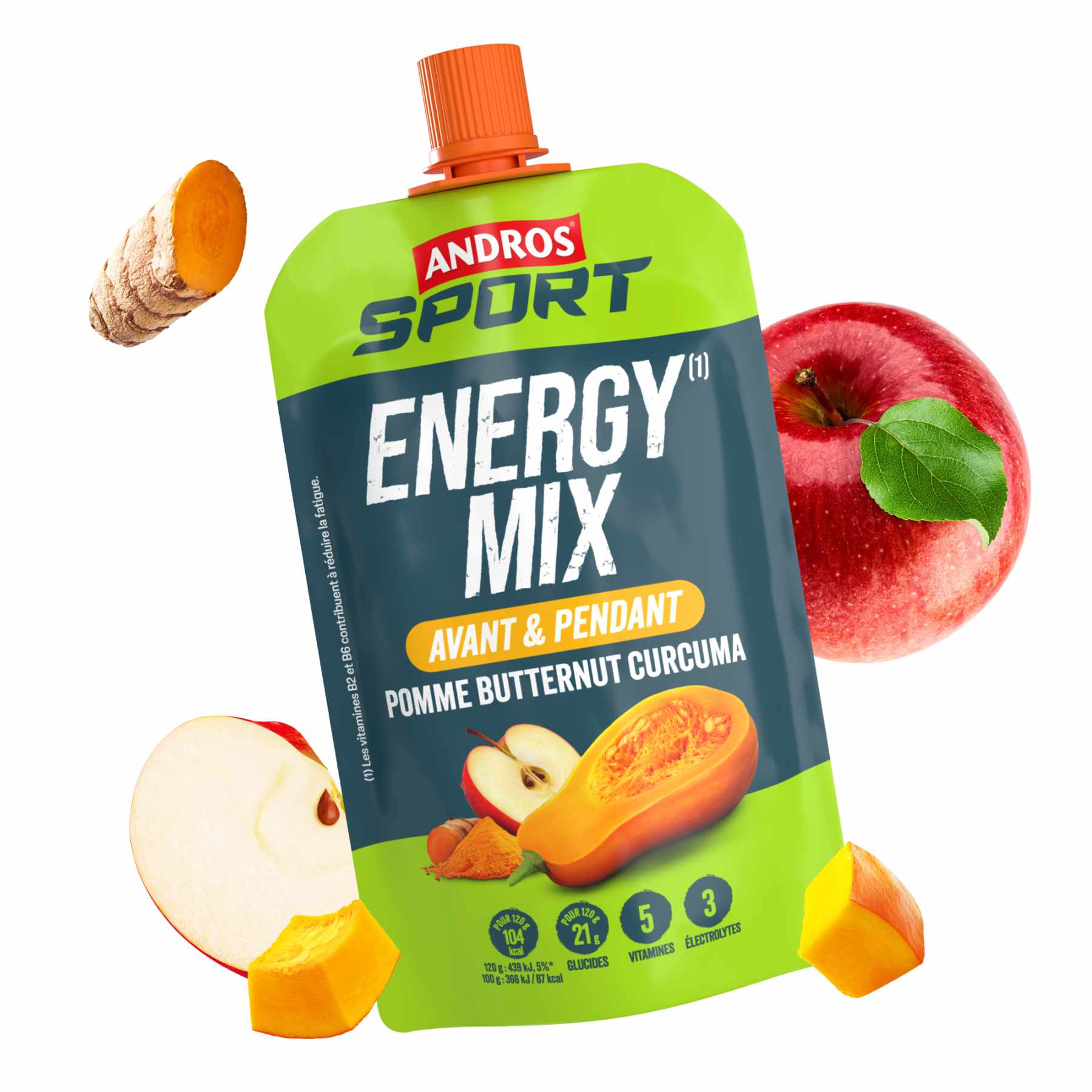 Gourde Energy Mix Pomme Butternut Curcuma 120g