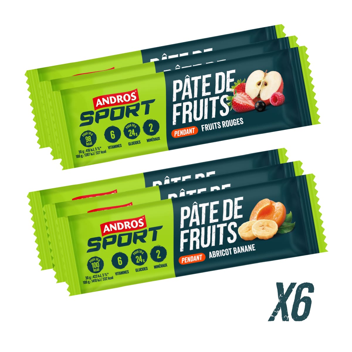 Pâtes de fruits assortiment 6x30g