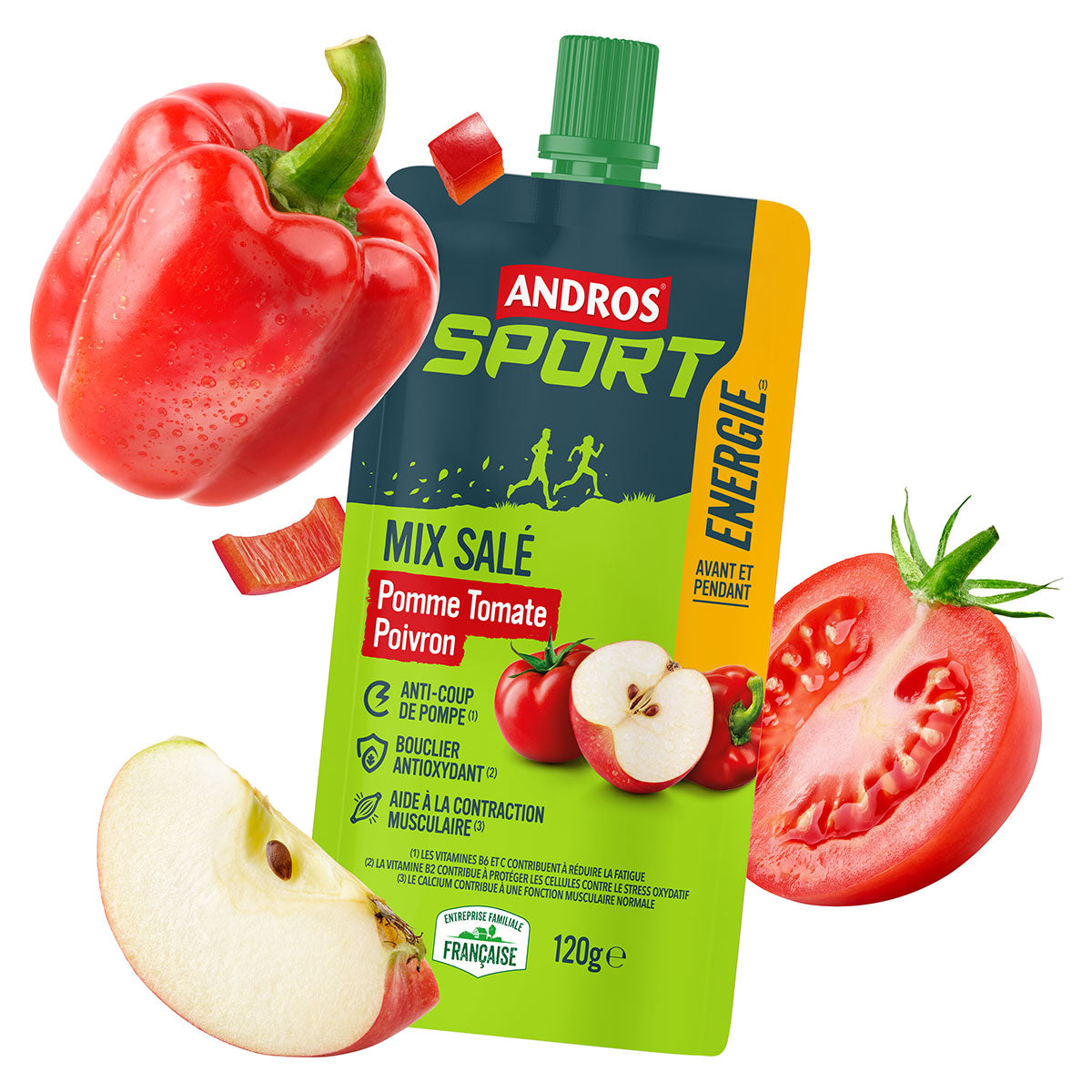 Gourde Mix Salé Pomme Tomate Poivron 120g