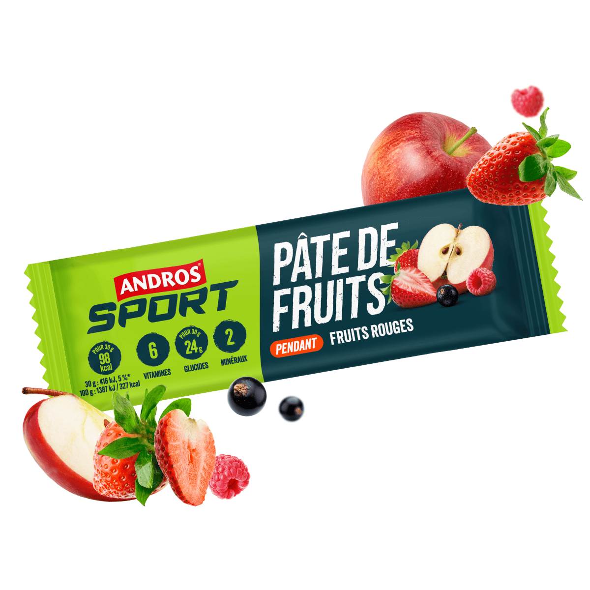 Pâte de fruits Fruits Rouges 30g