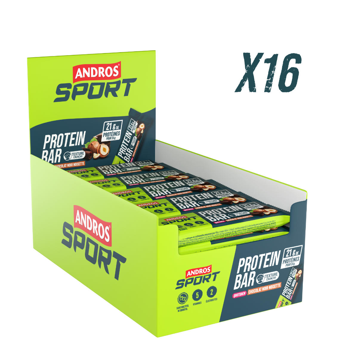 Barre Hyperprotéinée Chocolat Noir Noisette 55g