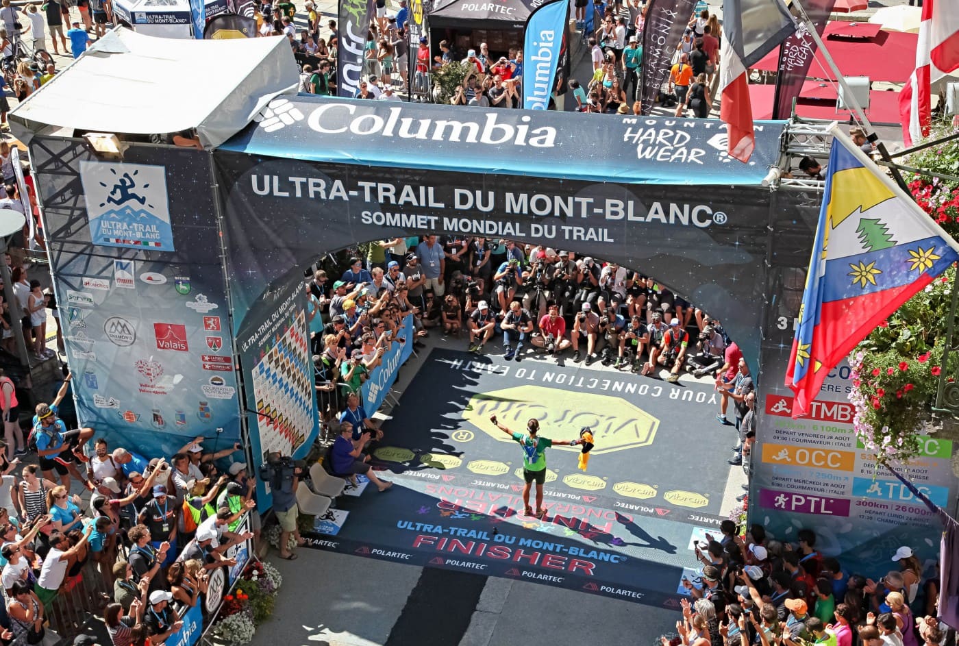 Ligne d'arrivée de l'UTMB