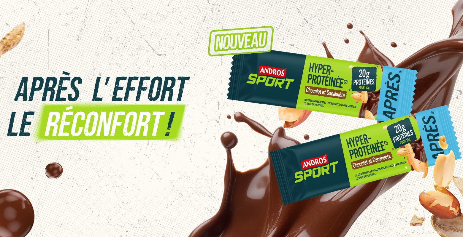 La nouvelle barre Protéinée d’Andros Sport