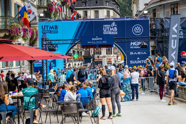 La mythique ligne d'arrivée de l'UTMB