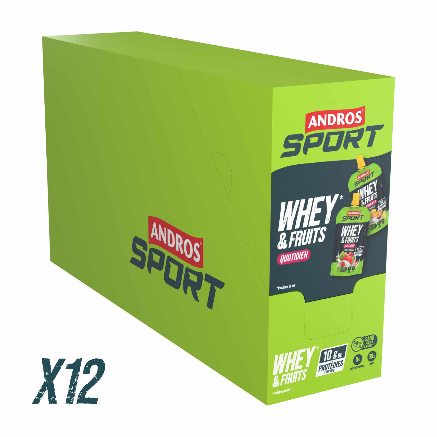 Gourde Whey & Fruits Rouges 120g