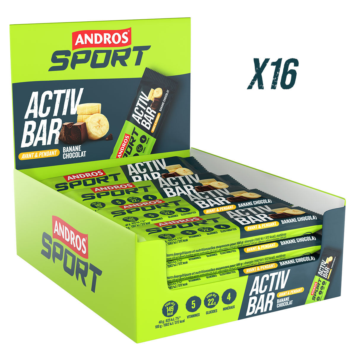 Barre Activ Bar Banane Chocolat 40g