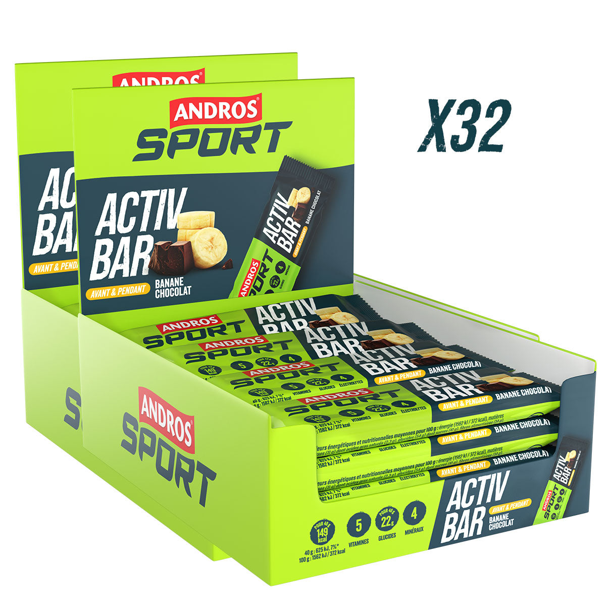 Barre Activ Bar Banane Chocolat 40g