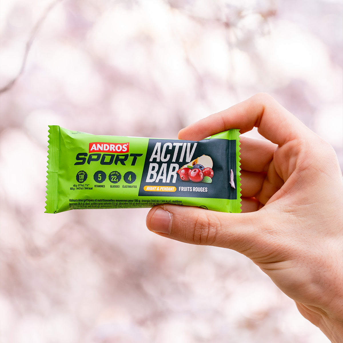 Barre Activ Bar Fruits Rouges 40g