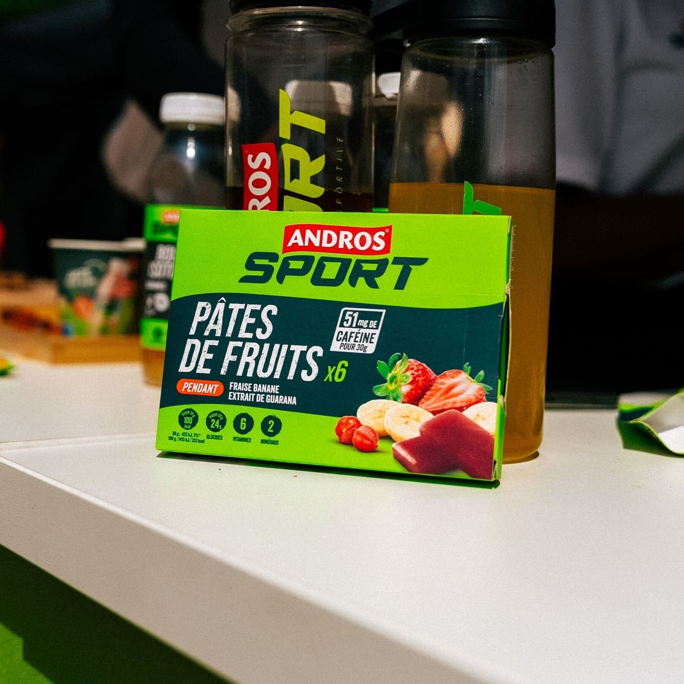Pâtes de fruits Fraise Banane Guarana 6x30g