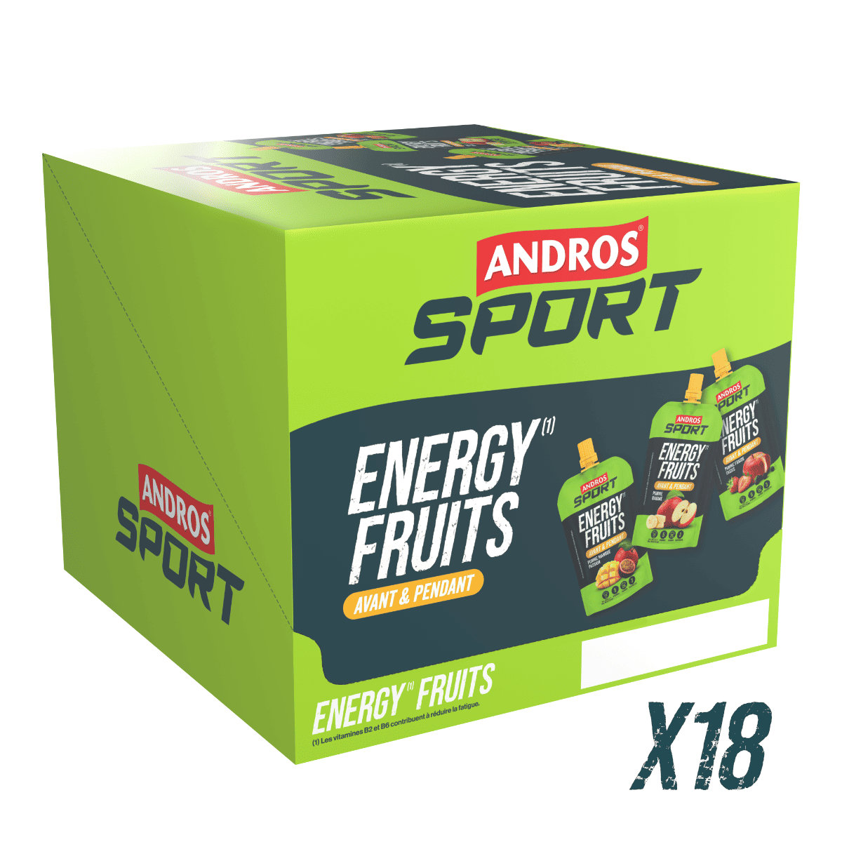 Gourde Energy Fruits Pomme Mangue Fruit de la Passion 114g