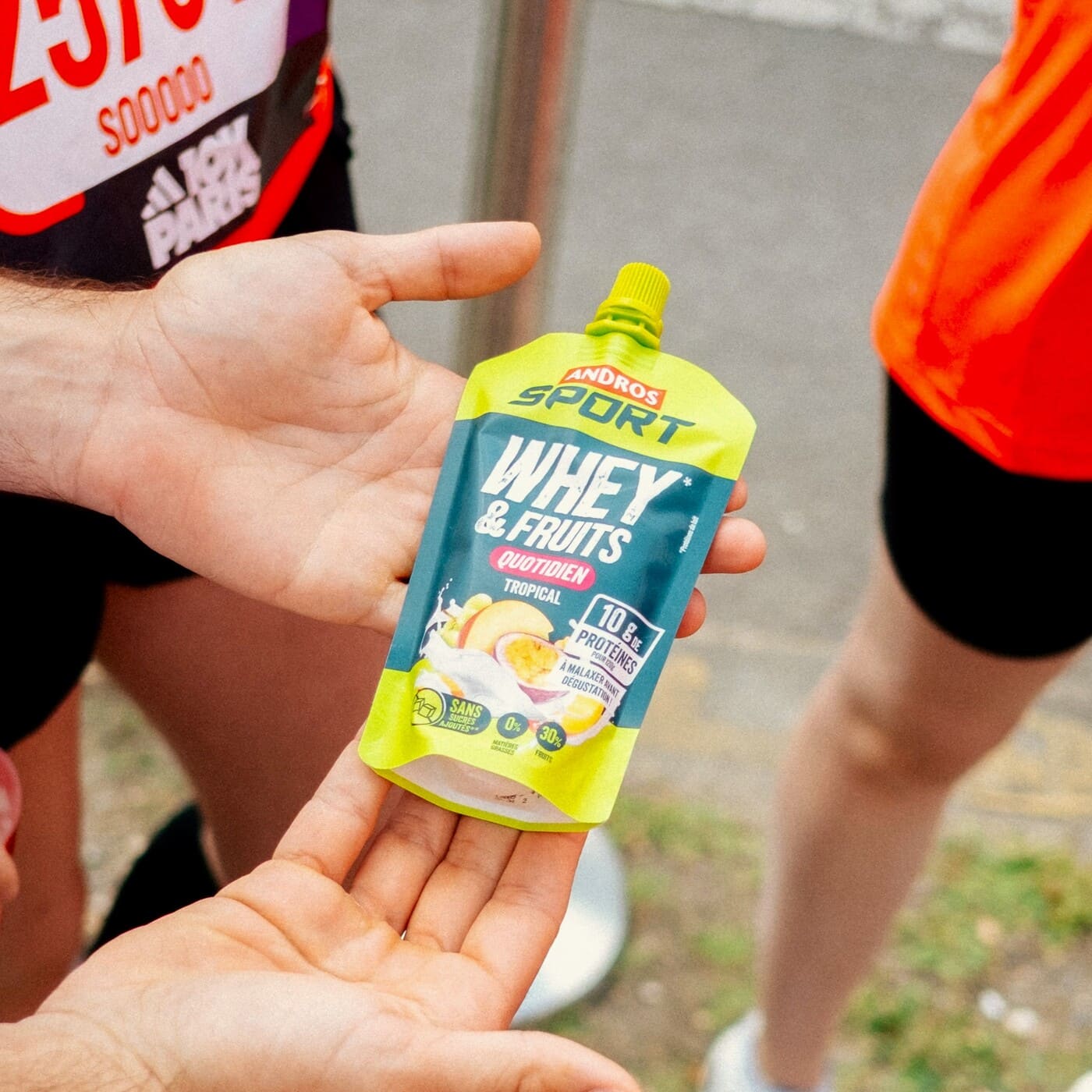 Gourde Whey & Fruits Tropical 120g