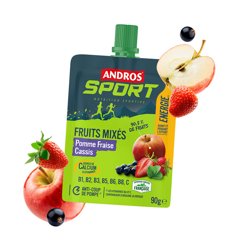 Gourde de Fruits Mixés Vitaminés Pomme Fraise Cassis 90g