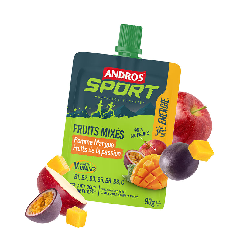 Gourde de Fruits Mixés Vitaminés Pomme Mangue et Fruit de la Passion 90g