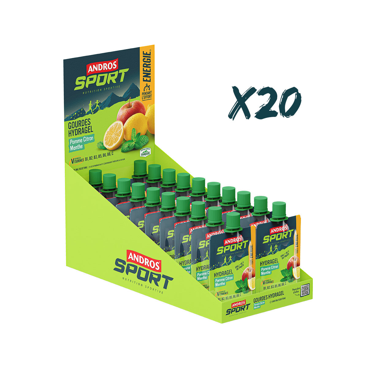Gourde Hydragel Pomme Citron Menthe 90g