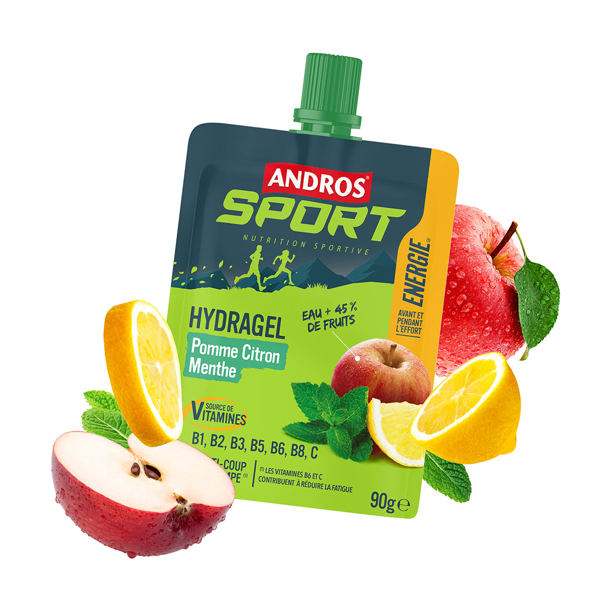 Gourde Hydragel Pomme Citron Menthe 90g
