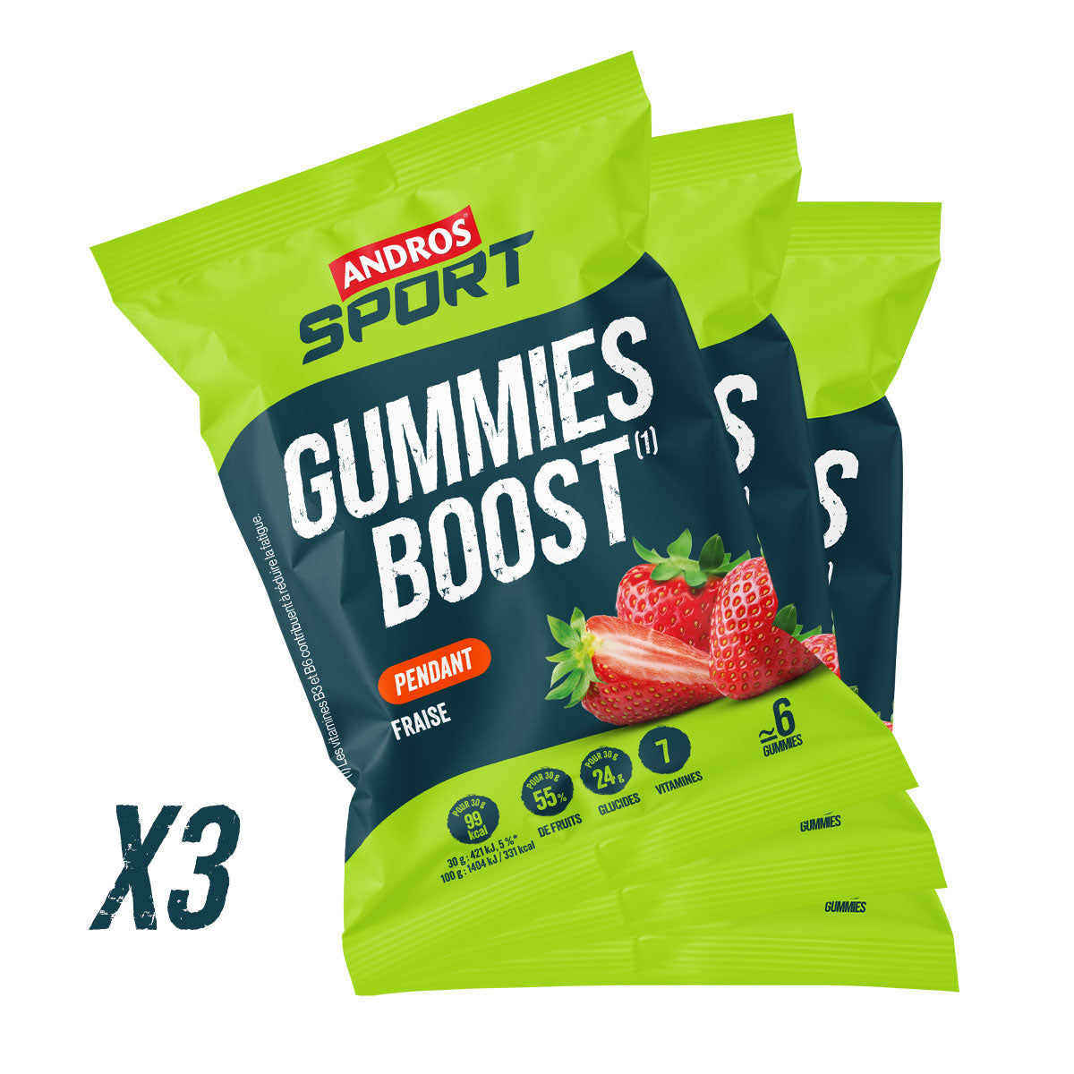 Gummies Boost Fraise 30g