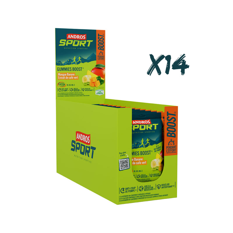 Gummies Boost Mangue Banane Café Vert 30g