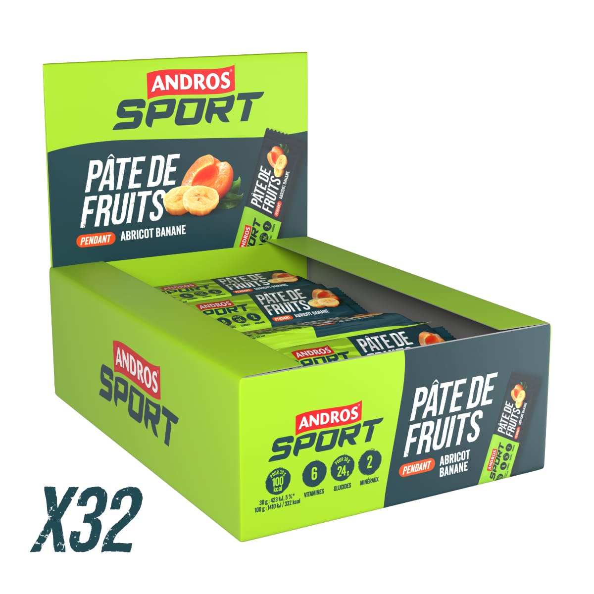 Pâte de fruits Abricot Banane 30g