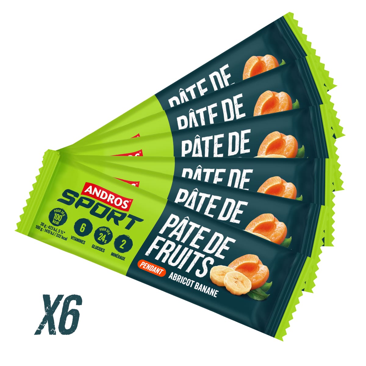 Pâte de fruits Abricot Banane 30g