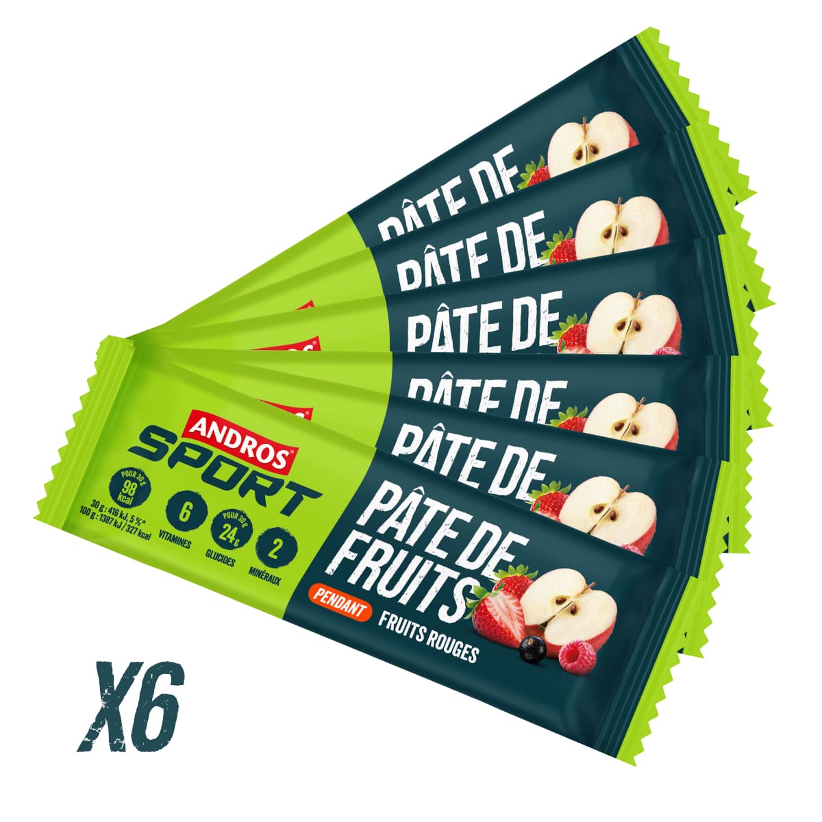 Pâte de fruits Fruits Rouges 30g