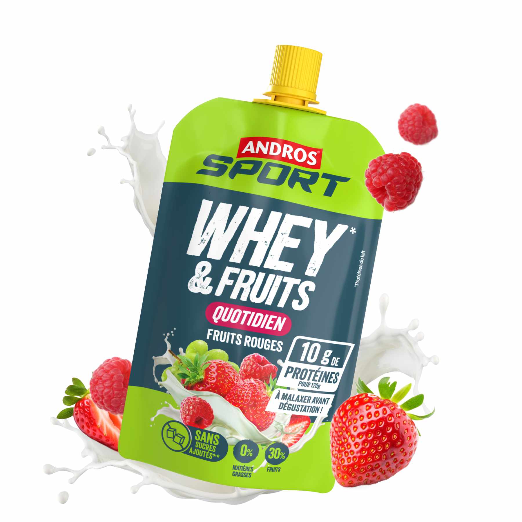 Gourdes Whey & Fruits Fruits Rouges 120g